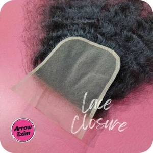 Cierre de encaje para cabello humano - cabello Remy 100 % natural, aspecto natural y sin costuras - Imagen 1 de 7