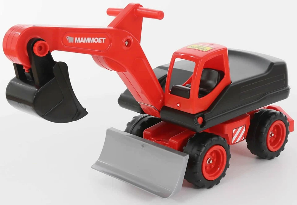 Polesie MAMMOET MegaBagger Sitzbagger Schaufelbagger mit Schieber Baustelle