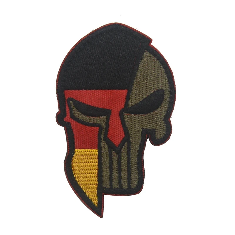 Deutsche Spartaner Flagge BRD Gestickte Airsoft Klett Abzeichen EM Tactical - Bild 1 von 1