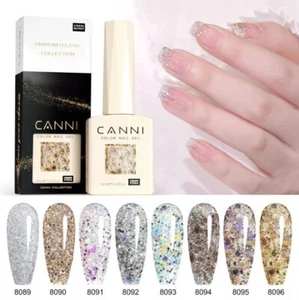 CANNI Hema Free Nail Gel Nagellack Dawn Crystal Flash 9ml Soak Off Gellack - Bild 1 von 33