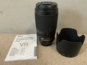 Nikon AF-S NIKKOR 70-300mm f/4.5-5.6 G ED VR Full Frame Telephoto Lens - Picture 1 of 9