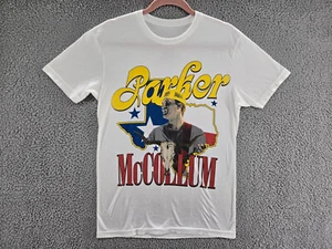 Parker McCollum Shirt Mens Small White Country Music Band Tee Texas Cowboy - Picture 1 of 5