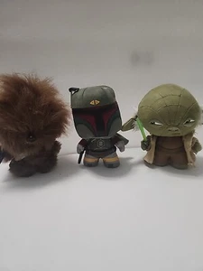 Funko 6" Yoda With Light Saber Plush chewbacca And boba fett - Picture 1 of 12