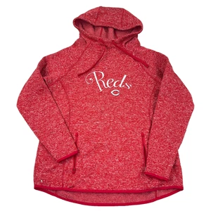 Cincinnati Reds Hoodie Women XLRed Pullover Heather Sweater Embroidered Ladies - Picture 1 of 10