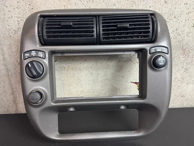 95-2003 Ford Explorer Mercury Mountaineer Radio Dash Trim Bezel OEM Silver Gray - Image 1 of 4