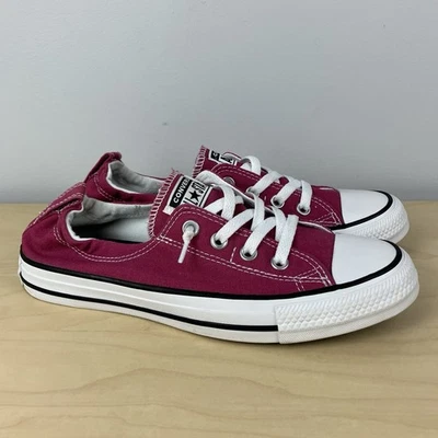 Converse Women’s Size 9.0 All Star Chuck Taylor Low Shoreline Magenta Shoes - Image 1 of 4