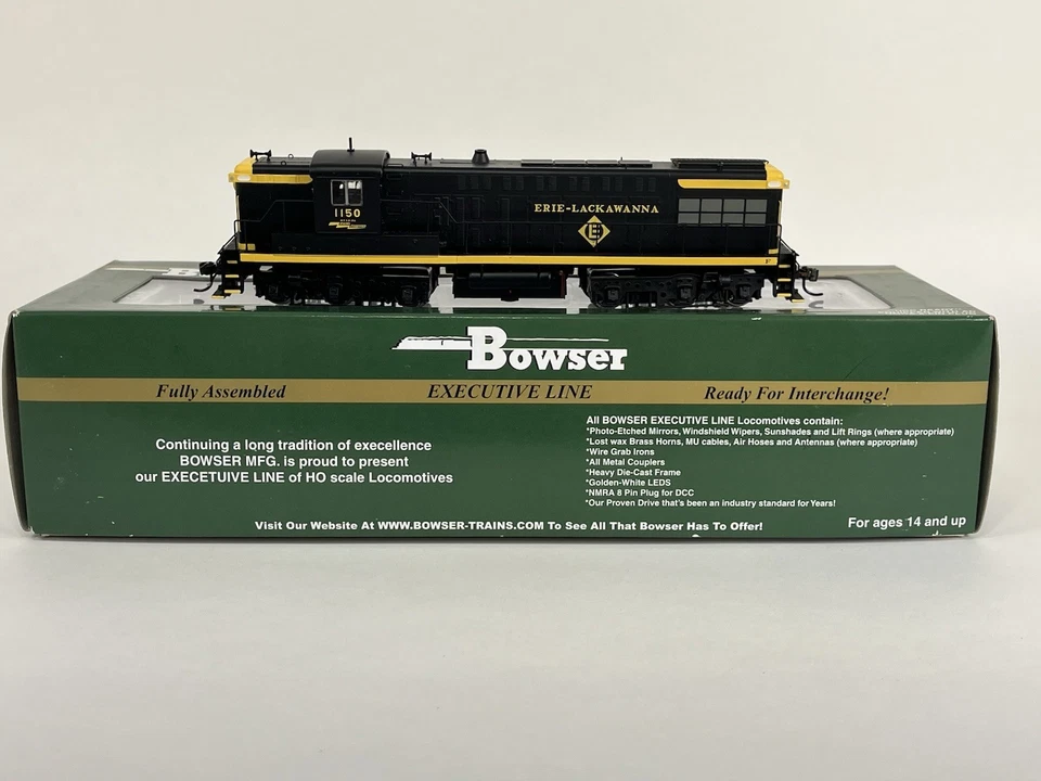 Bowser HO Scale Erie Lackawanna #1150 DRS-6-6-1500 Road Switcher DC Powered - Image 1 of 4