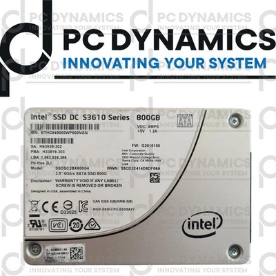 DISCO RIGIDO INTEL SSD DC S3610 SSDSC2BX800G4 800GB MLC SATA III 2,5 pollici - Immagine 1 di 2