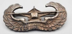 WWII Sterling Army Airborne Infantry Glider Pilot Wings Badge RARE PIN BACK - Picture 1 of 2