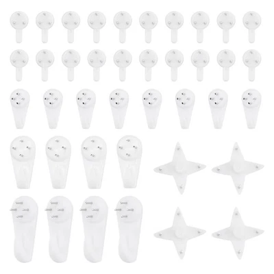 40Pcs  Nail Screws Wall Hooks Picture Hangers Traceless Photo Hook Multi5967 Foto 1 de 4