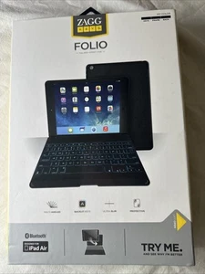 Zagg Folio Bluetooth full body compact case for ipad air - Picture 1 of 6