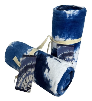 Juego de 2 toallas de playa Tie Dye Burst POTTERY BARN TEEN AZUL/AZUL MARINO NUEVO PB TEEN Foto 1 de 4