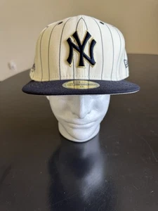 NEW MEN’S NEW YORK YANKEES 27TH WORLD SERIES FITTED SIZE 8 MLB BASEBALL HAT CAP - Picture 1 of 13