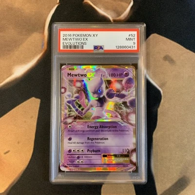 Mewtwo EX PSA 9 Evolutions 52/108 Pokémon Card Mint - Image 1 of 2