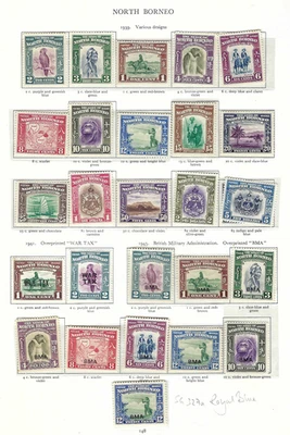 Borneo Norte KGVI con juego 1939 Foto 1 de 3