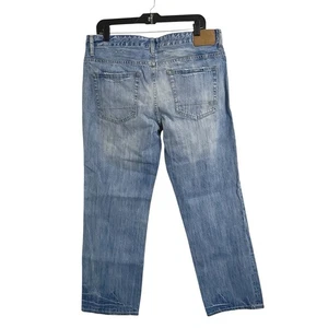 Aeropostale Relaxed Denim Jeans Mens 34x30 (29) Light Blue Mid Rise Straight Leg - Picture 1 of 9