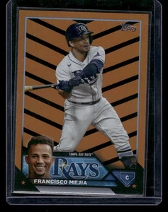 Actualización Topps 2023 #US61 Francisco Mejía Lámina Naranja y Negra Tampa Bay Rays - Imagen 1 de 2