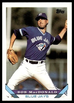 1993 Topps #427 Bob MacDonald - Toronto Blue Jays - Image 1 of 2