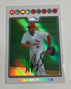 2008 Topps Chrome ALBERT PUJOLS Refractor Card #131 St. Louis Cardinals - Picture 1 of 2