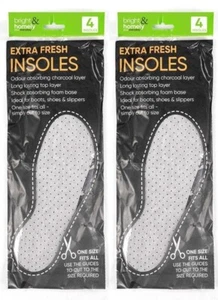 4 Pair Extra Fresh Shoe Insole Odour Eaters Simply Trim To Fit One Size - Picture 1 of 8