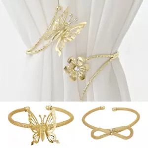 Butterfly Curtain Straps Metal Curtain Straps Curtain Accessories Exquisite η - Picture 1 of 25