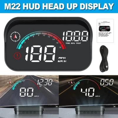 Windshield Speedometer Projector Digital Head Up Display with Overspeed Alarm Foto 1 de 4
