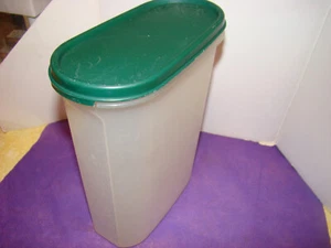 Tupperware-Vintage Modular Mate #4 Sheer Oval Canister #1614 w/ Lid - EUC - Picture 1 of 3