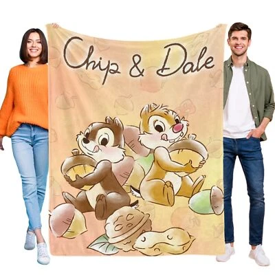 Chip and Dale Blanket Flannel Soft Sofa Bed Throw for Kids Teenage Birthday Gift - Image 1 of 4
