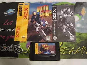 Motocross Championship for Sega 32X - Cart, Box, Manual - Custom Printed Spine - Picture 1 of 3