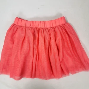 Gymboree Coral Peach Tulle Full Skirt Girl's Elastic Waistband Size 7 - Picture 1 of 5