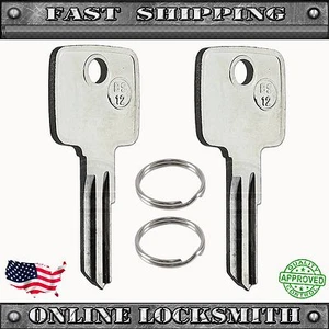 2x New Uncut RV Keys - 322710 / 1595 / BS-12 - Recreational Vehicle - Picture 1 of 2