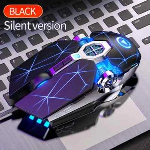 Gaming Mouse Mute Mouse LED Backlit USB Mechanical for PC Laptop Computer Gamer - Picture 1 of 24