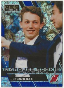 2023-24 O-Pee-Chee 23-24 OPC Platinum Previews Blue Traxx Rookie PLH Luke Hughes - Picture 1 of 2