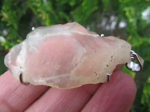 Colgante de cristal de tectita dorada vidrio del desierto de Libia plata 925 curación natural - Imagen 1 de 12