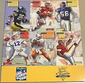 1994 Skybox Impact National Sports Collectors Conv Football Promo 6 Card Sheet! - Picture 1 of 2