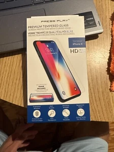 Premium Press Play Tempered Glass Screen Protector Iphone Xs Max - Picture 1 of 3
