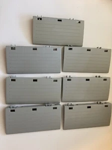 Rokenbok Lot of 7 Grey Lined Ramp Awning Slope Rockenbock Gray Rokbloks RB27 - Picture 1 of 2