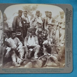 Stereoview Photo 1904 Russia Japan War Field Hospital Near Port Arthur 旅顺港 China - Picture 1 of 3