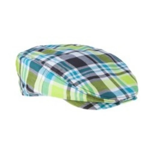 Gorra de periodista a cuadros sombrero de trabajador niños 12-24 meses verde/azul/negro a cuadros 12M 24M Foto 1 de 3