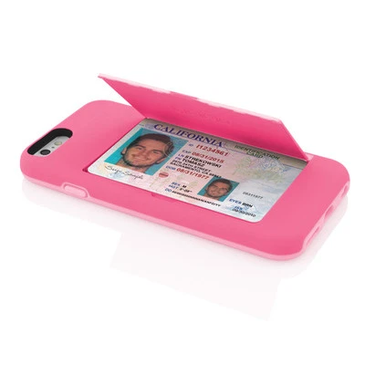 GENUINE INCIPIO IPHONE 6S / 6 STOWAWAY CREDIT CARD KICK STAND CASE COVER | PINK - Image 1 of 4