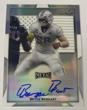 2019 Leaf All-American Silver Flag #BA-BB1 Bryce Benhart Auto /15 Nebraska