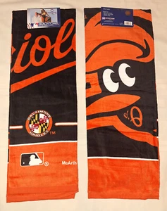 Baltimore Orioles Beach Towel MLB Lot of 2 NEW McArthur 30'' x 60" Licensed Logo - Picture 1 of 5