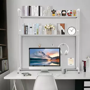 Desktop Bookshelf Organizer Desk Storage Display Shelf Home Office Storage Rack - Picture 1 of 19