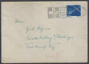 AOP Switzerland 1952 Olympics 40c on single on cover to USA - Picture 1 of 1