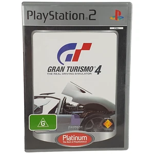 Vtg Playstation 2 GRAN TURISMO 4 PS2 Sony Platinum Manual G 2005 PAL 1-2 Player - Picture 1 of 10
