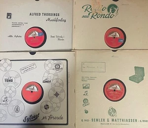 Classical ,Opera ,Italian 4 X 78 RPM lot-Benjamino Gigli -Tenor -HMV 12"+ Covers - Picture 1 of 9