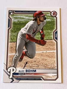 2021 Bowman #2 Alec Bohm RC Rookie Philadelphia Phillies