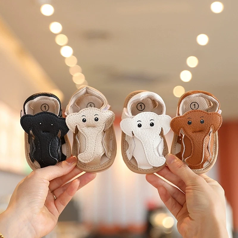 Bebé Niña Niño Sandalias Verano Aire Libre Informales Zapatos de Playa con Elefantes Foto 1 de 4