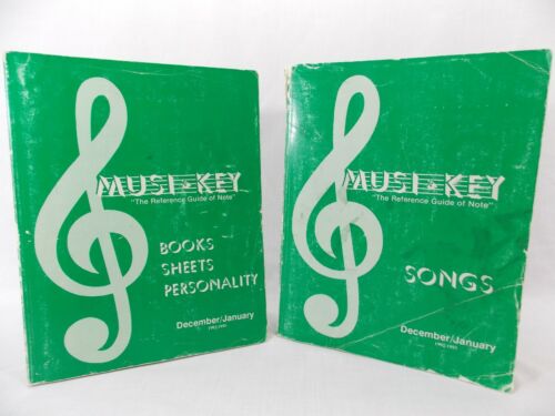 MUSIKEY Vtg 1993 Dealer Directory Catalog of Songs Books Sheet Music LotV2 LRG!