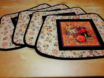 Wedge placemats, Round table design, 100% cotton, ScotchGard available, Handmade - Image 1 of 4